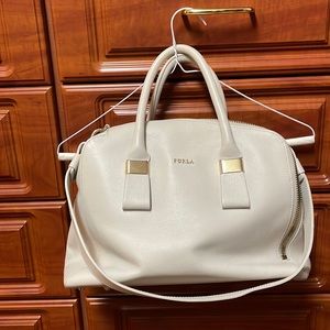 Furla white handbag